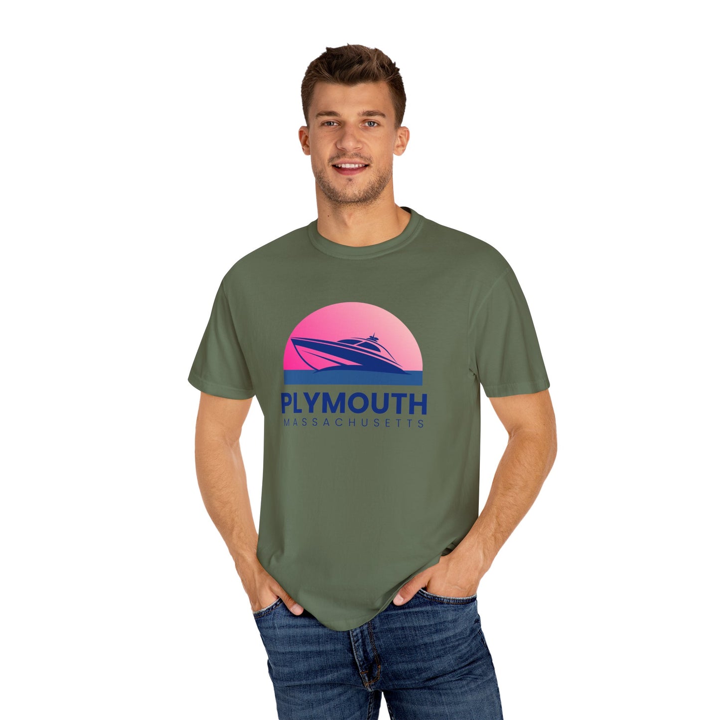 Plymouth Vibes, Unisex T-shirt, Casual Tee, Travel Souvenir, Vacation Top