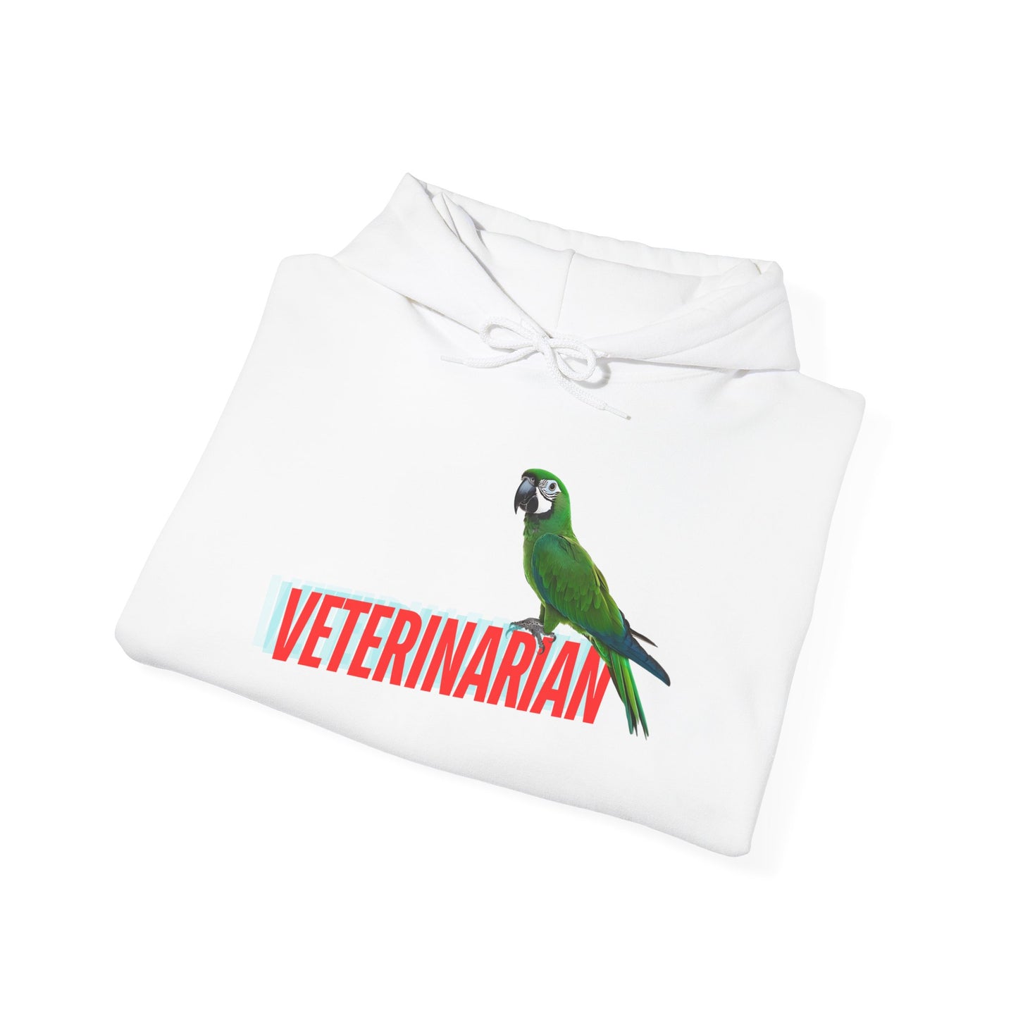 Veterinarian Parrot Hoodie - Cozy Sweatshirt for Animal Lovers, Perfect Gift for Pet Owners, Veterinary Staff, Animal Rescue Events