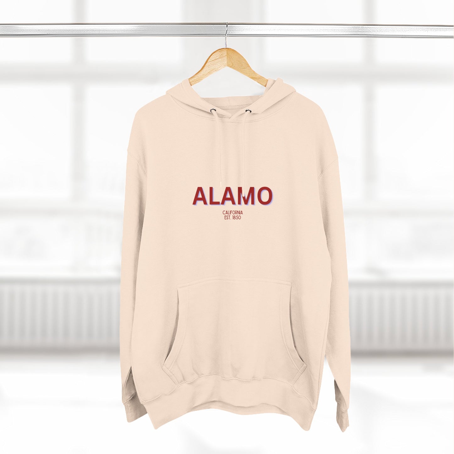 Alamo Fleece Hoodie, Casual Sweatshirt, Cozy Layering Piece, Perfect Gift for All Occasions, Stylish Streetwear