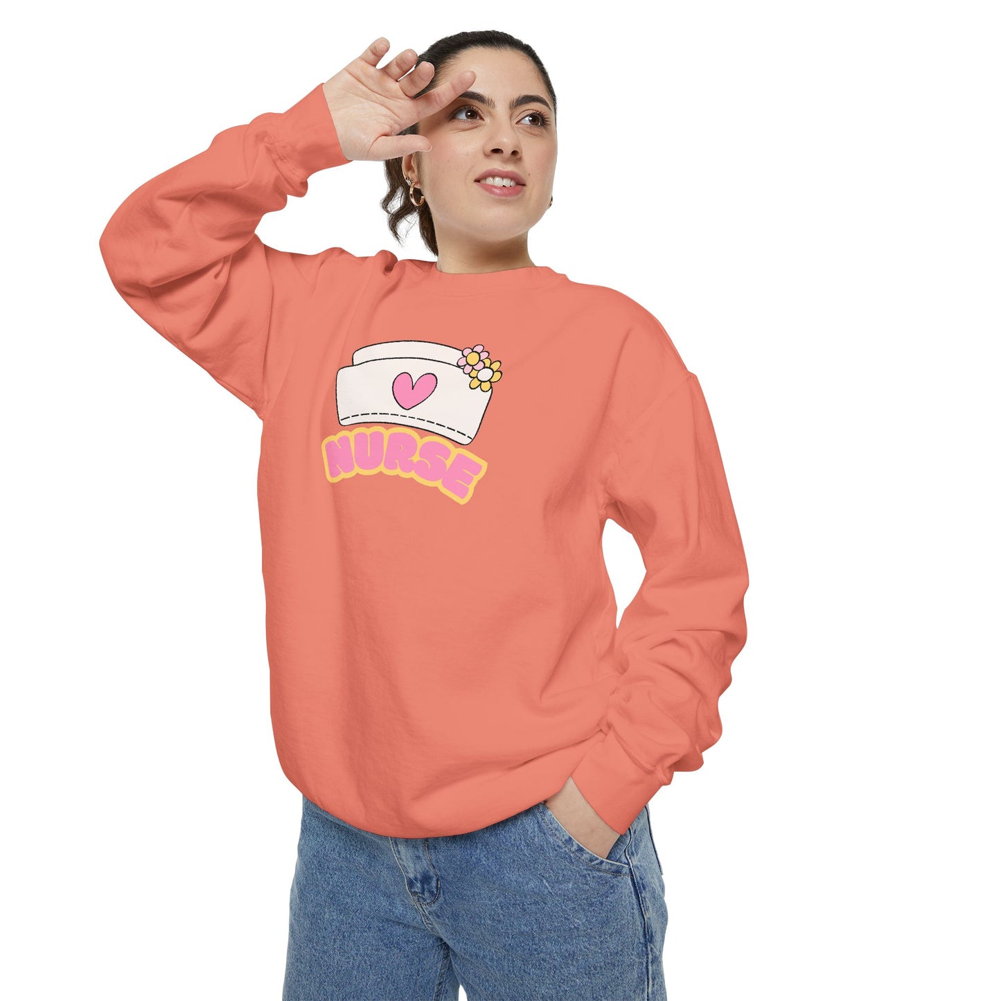 Nurse Love Sweatshirt, Cozy Gift for Healthcare Workers, Unique Gift for Nurses, Casual Medical Apparel, Nurse Appreciation