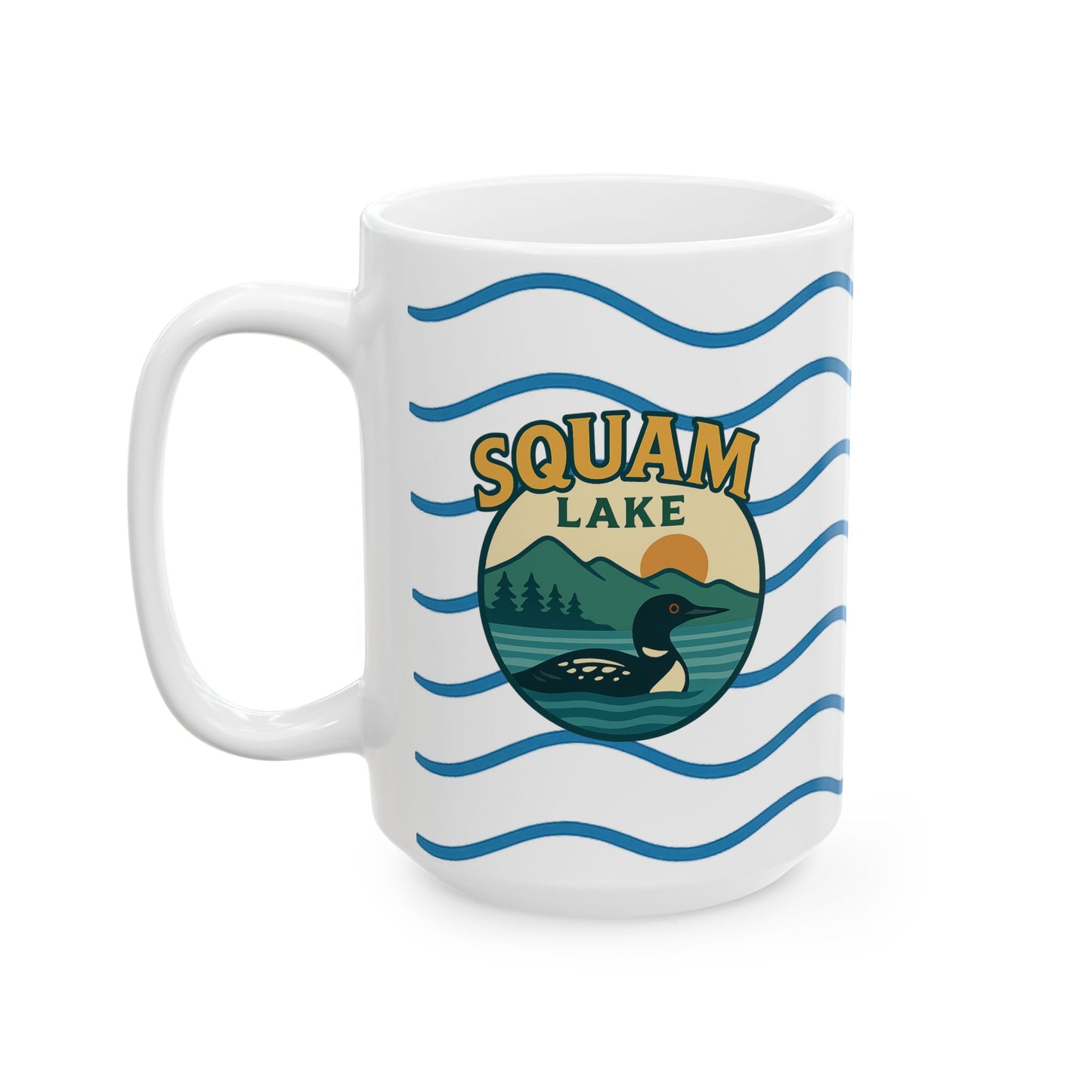 Serene Sunrise Ceramic Mug - Perfect for Coffee Lovers, Gift for Nature Enthusiasts, Beach Lover's Delight, Ocean Vibes, Relaxation