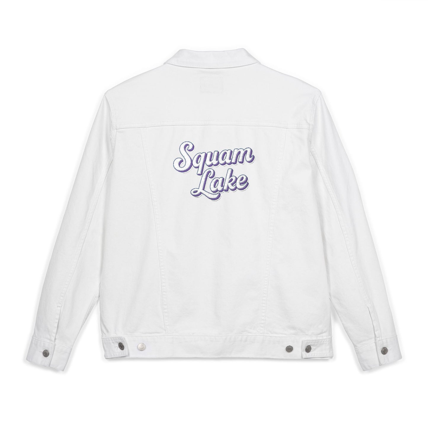 Unisex Embroidered Denim Jacket - Trendy Fall Fashion, Casual Layering, Everyday Wear, Stylish Gift, Unique Statement Piece