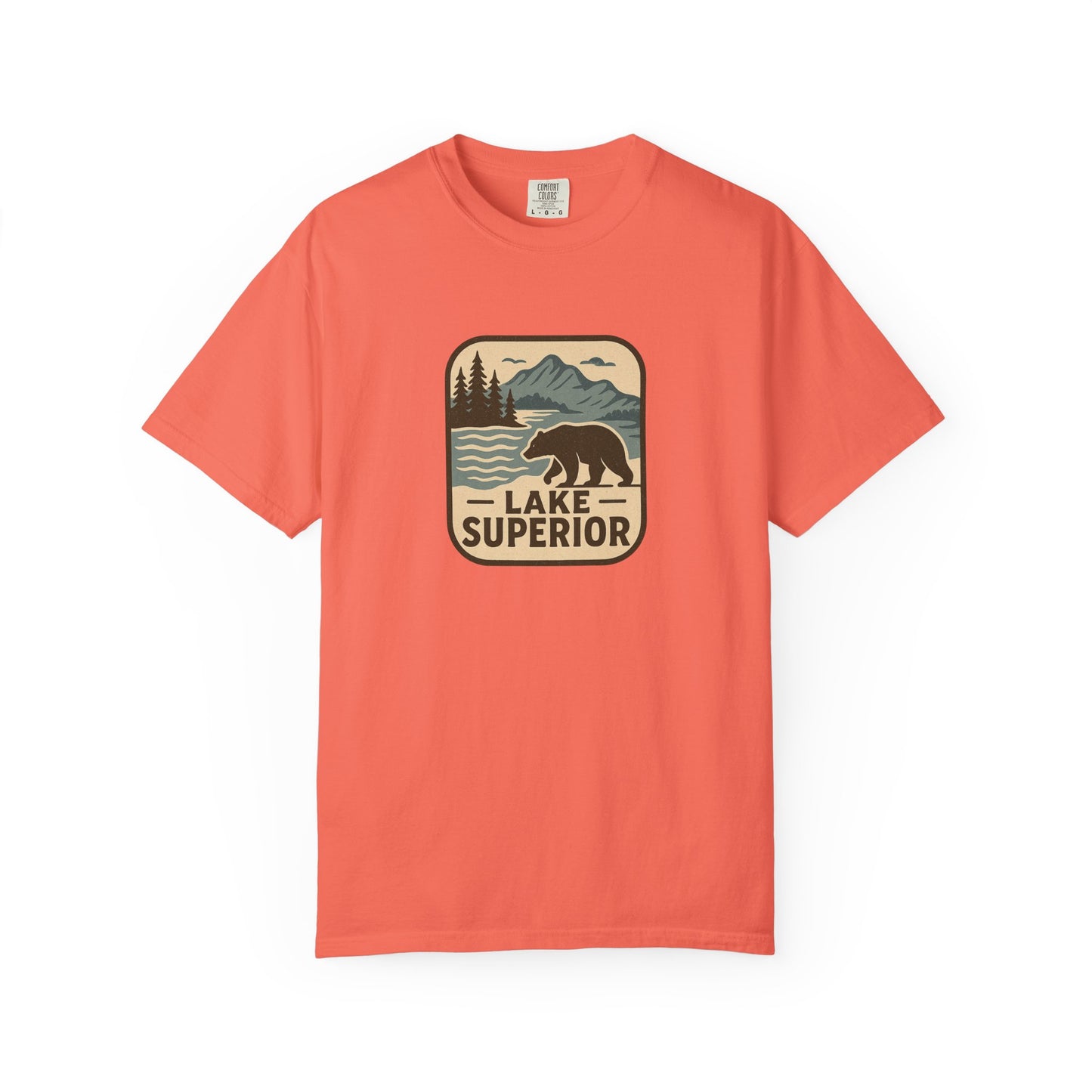 Lake Superior Unisex T-Shirt, Casual Graphic Tee, Nature Lover Gift, Outdoor Adventure Shirt, Vacation Souvenir, Summer Wear