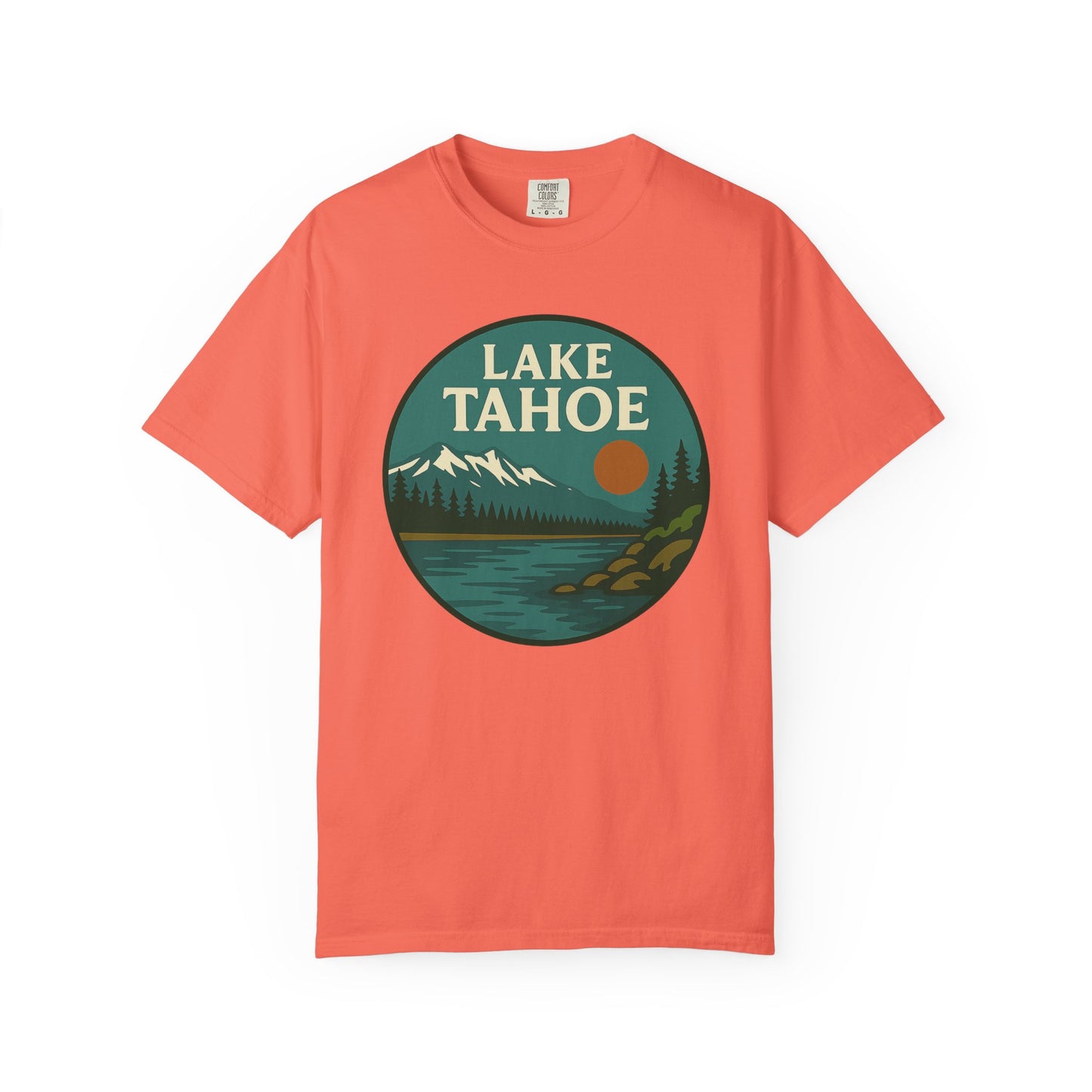 Lake Tahoe Unisex T-Shirt, Casual Graphic Tee, Nature Lover Gift, Outdoor Adventure Shirt, Vacation Souvenir, Summer Wear