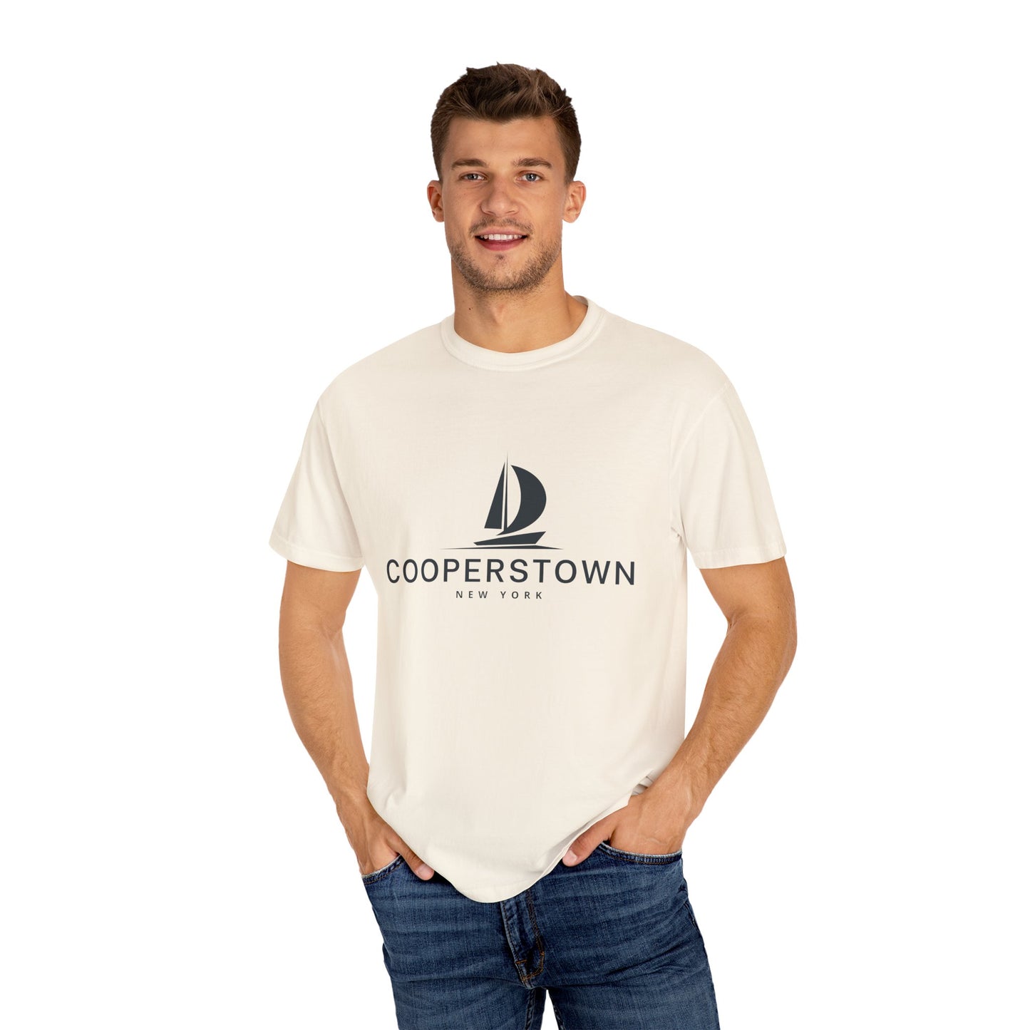 Cooperstown - Unisex Garment-Dyed T-shirt, Casual Outfit, Gift for Nature Lovers, Vacation Essentials