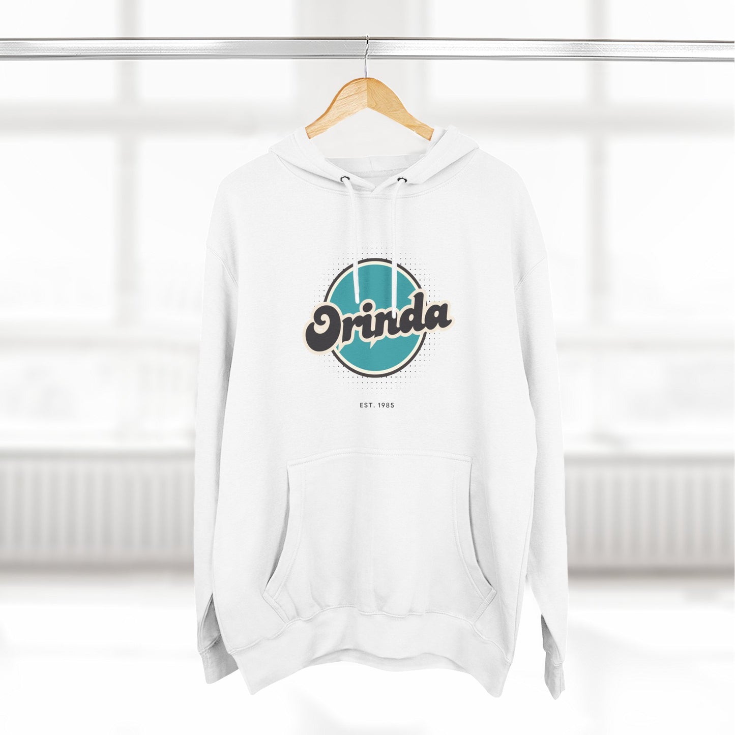 Orinda Retro Vibe Hoodie for Casual Days, Streetwear, Unisex Gift, Cozy Layering Apparel