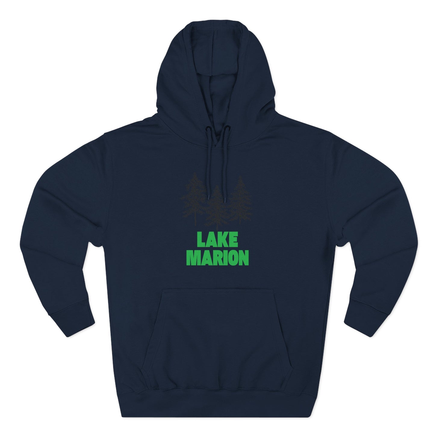 Lake Marion Fleece Hoodie, Cozy Sweatshirt, Outdoor Adventure Wear, Unique Gift for Lake Lovers, Perfect for Fall and Winter