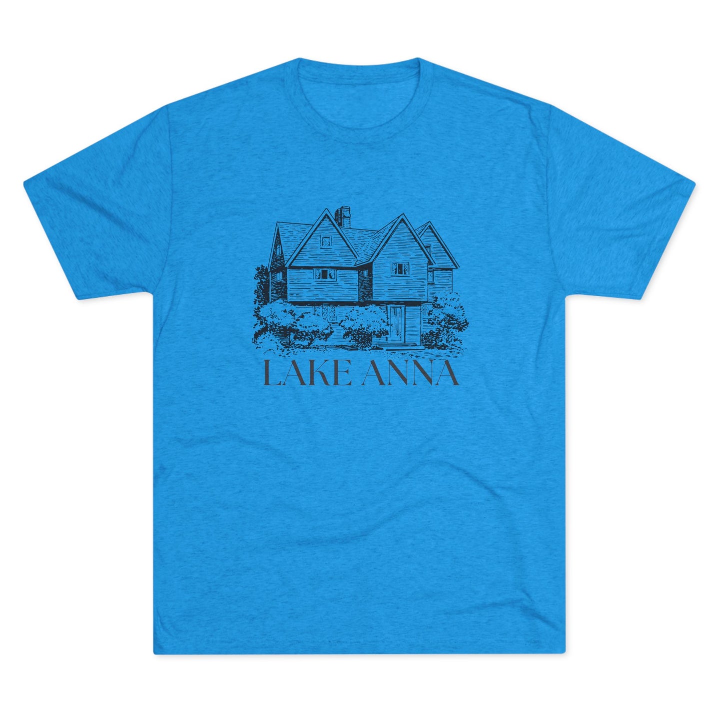 Lake Anna Unisex Tri-Blend Crew Tee, Casual T-Shirt, Summer Apparel, Lake House Shirt, Gift for Friends, Travel Tee