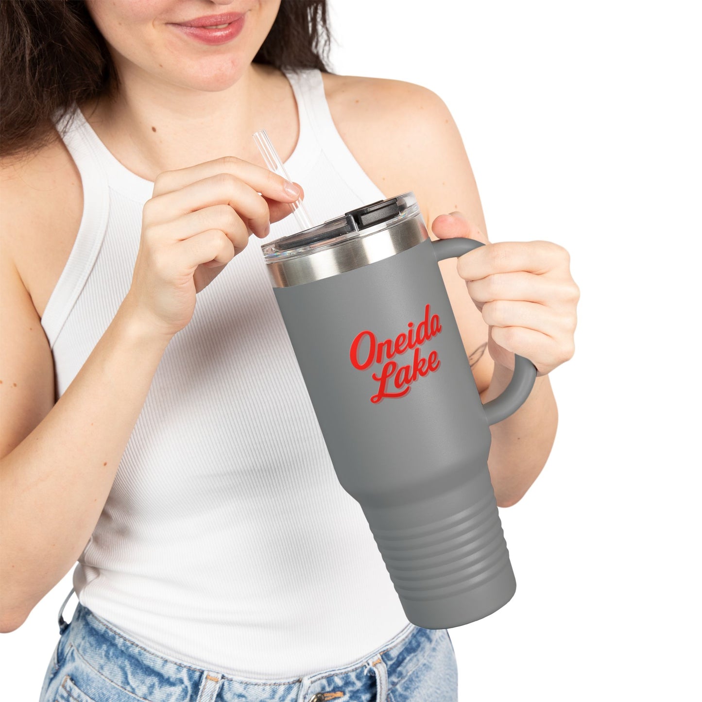 Oneida Lake Insulated Travel Mug - Perfect for Outdoor Adventures, Road Trips, Holidays, Escapes, Camping Gear, Hydration on-the-go