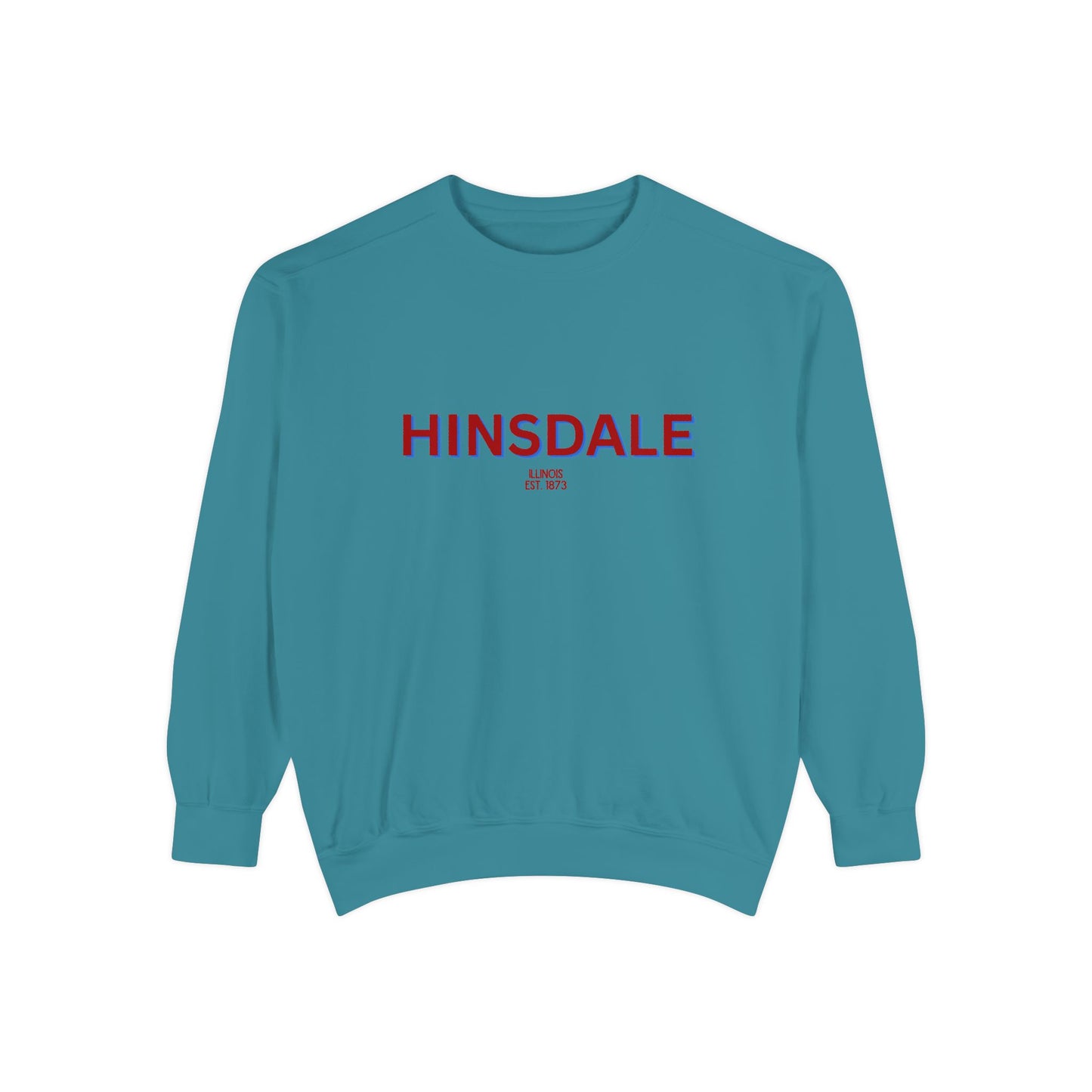 Hinsdale Unisex Garment-Dyed Sweatshirt | Cozy Fashion, Perfect for Casual Outings, Gifts, Fall & Winter Style, Everyday Comfort