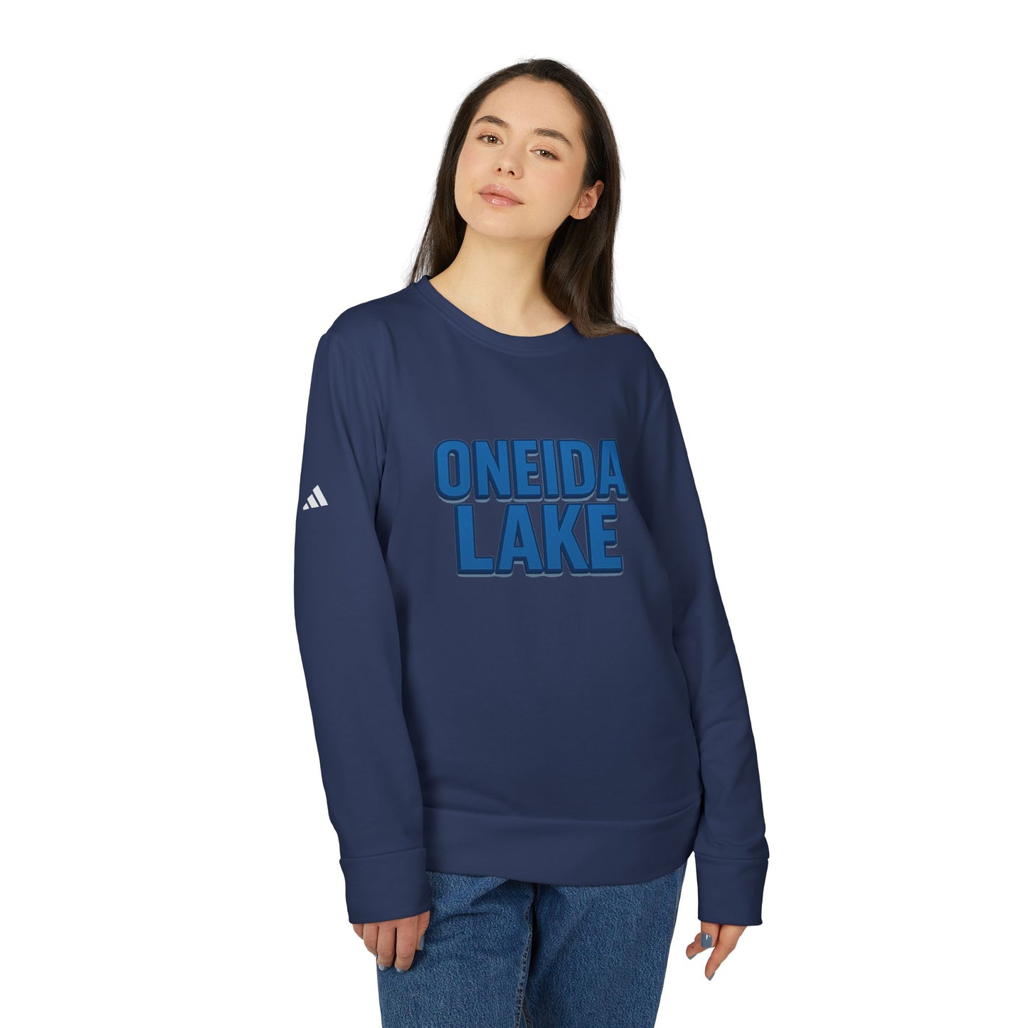 Oneida Lake Cozy Outdoor Sweatshirt for Nature Lovers, Unisex Crewneck, Perfect for Hiking, Camping, or Relaxing at Home, Design