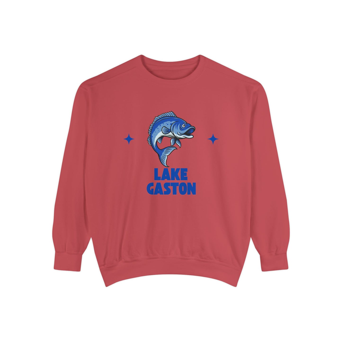 Lake Gaston Fish Design Unisex Sweatshirt | Cozy Fishing Apparel, Casual Wear, Gift for Anglers, Lake Day Outfit, Nature Lovers Sweatshirt