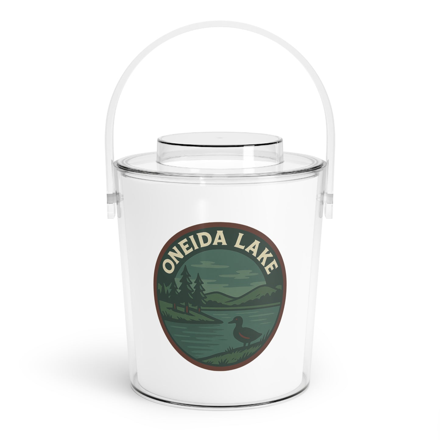 Oneida Lake Ice Bucket with Tongs