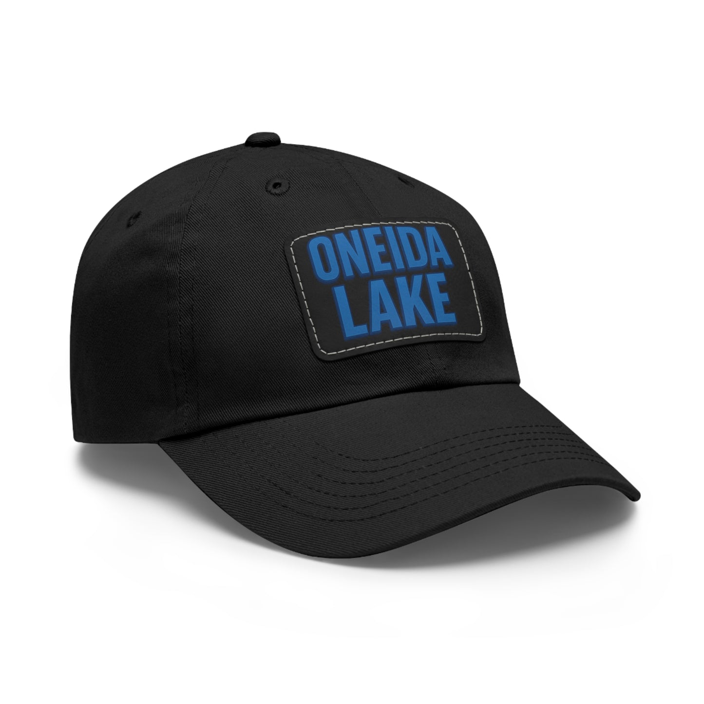 Oneida Lake Dad Hat with Leather Patch (Rectangle)