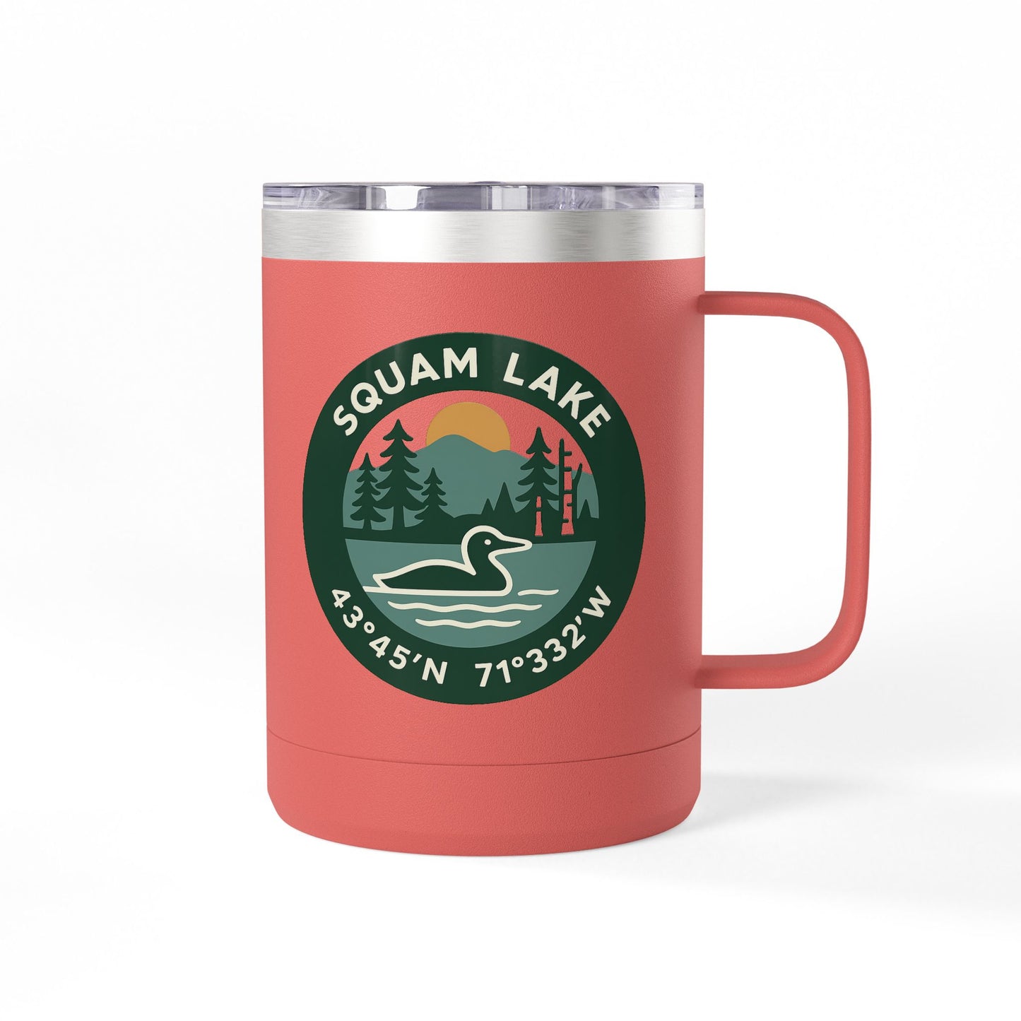 Squam Lake Coffee Mug Tumbler, 15oz