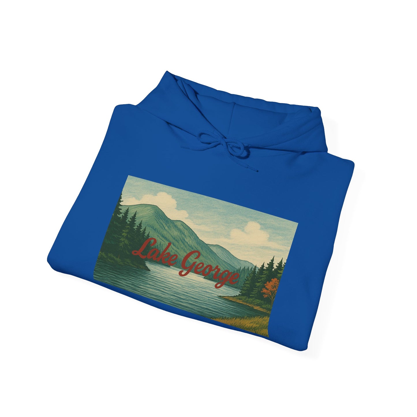 Lake George Hoodie, Cozy Casual Wear, Unisex Sweatshirt, Lake Lover Gift, Outdoor Adventure Apparel, Summer Retreat Fashion