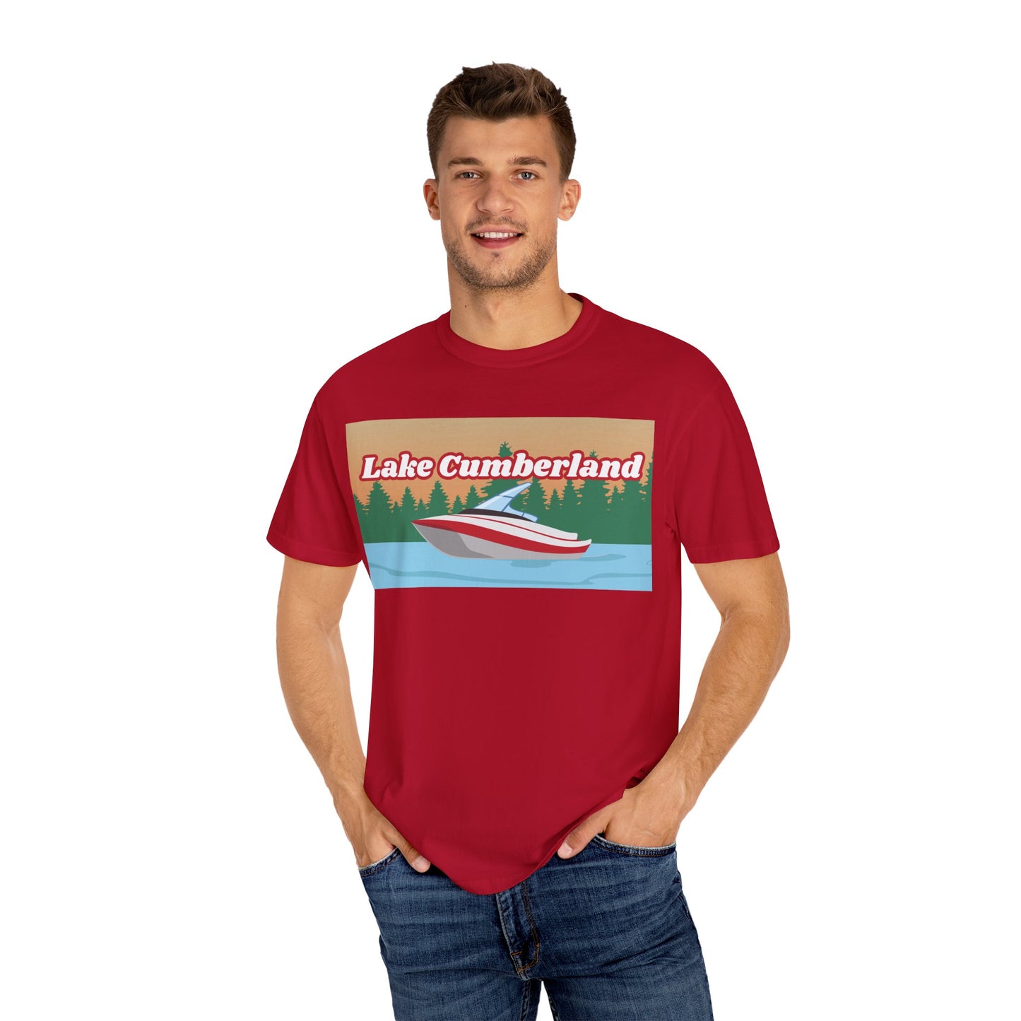 Lake Cumberland Relaxed Unisex T-Shirt, Summer Vibes Tee, Outdoor Adventure Shirt, Lake Life Apparel, Gift for Nature Lovers, Vacation Wear