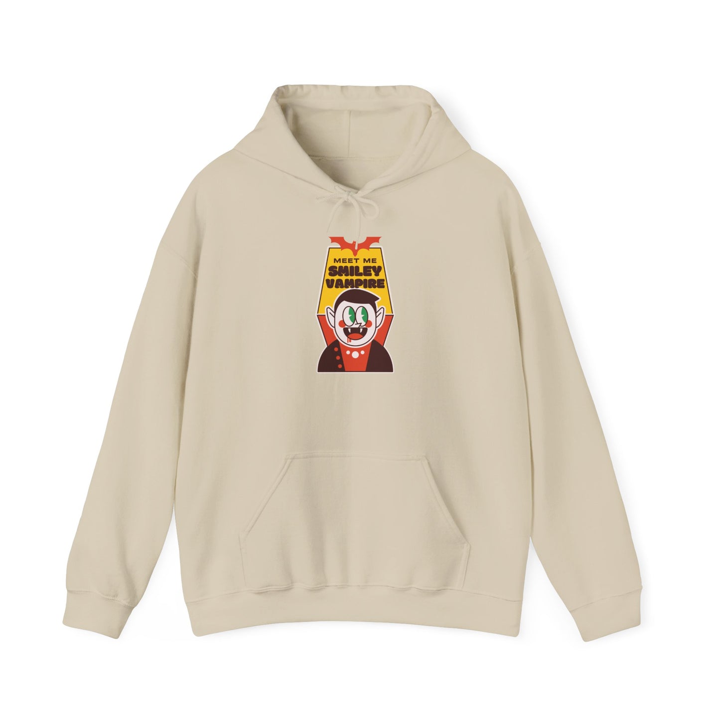 Colorful Vampire-Themed Unisex Hoodie, Perfect for Halloween, Cozy Casual Wear, Birthday Gift, Statement Piece, Fun Design