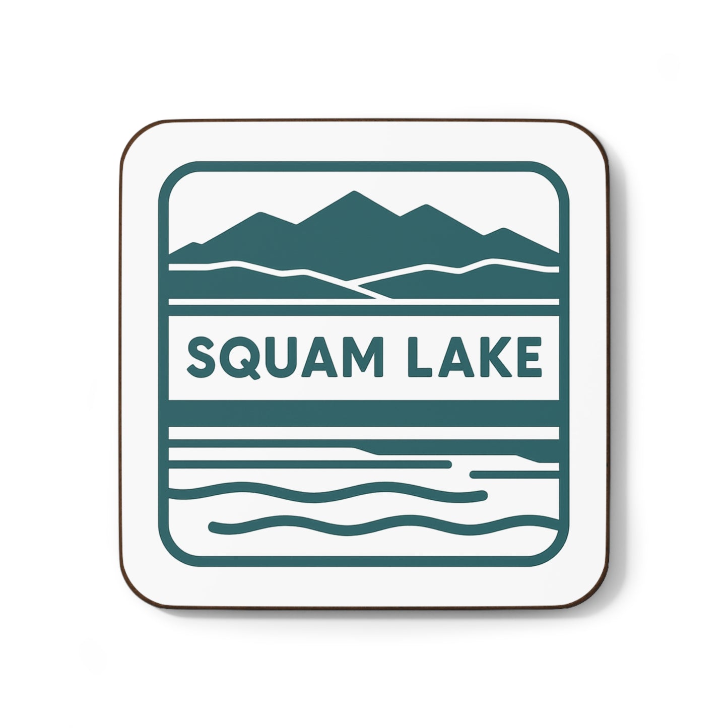 Squam Lake Hardboard Back Coaster