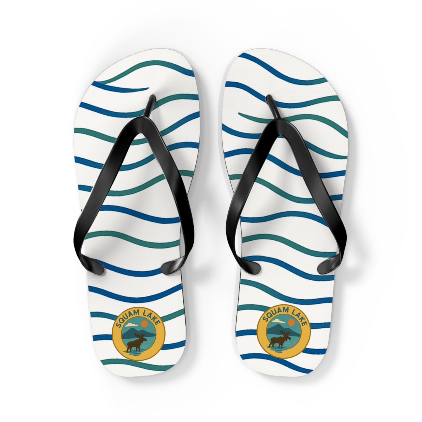 Beachy Vibes Flip Flops - Summer Sandals, Poolside Footwear, Vacation Essentials, Casual Summer Shoes, Beach Accessories