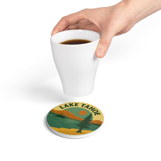 Lake Tahoe Ceramic Coaster