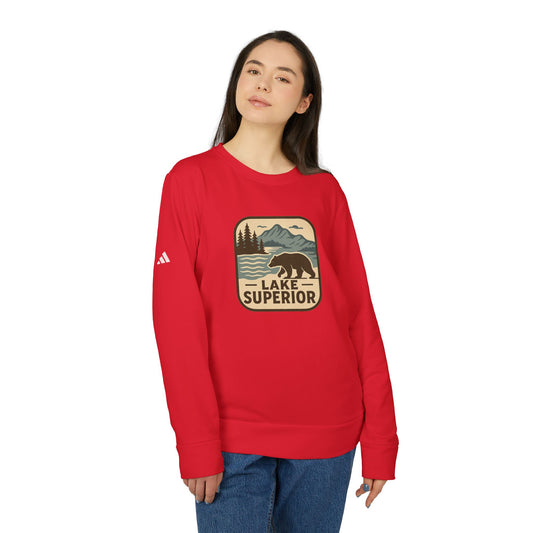 Lake Superior Cozy Outdoor Sweatshirt for Nature Lovers, Unisex Crewneck, Perfect for Hiking, Camping, or Relaxing at Home, Design