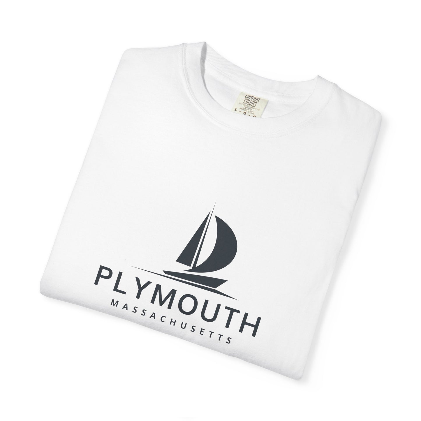 Plymouth - Unisex Garment-Dyed T-shirt, Casual Outfit, Gift for Nature Lovers, Vacation Essentials