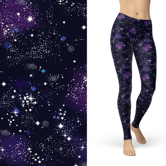 Galaxy Leggings - Nebula, Stars, Full Length