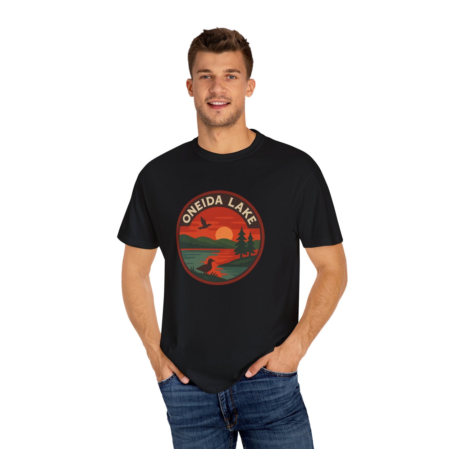 Oneida Lake Unisex Garment-Dyed T-shirt