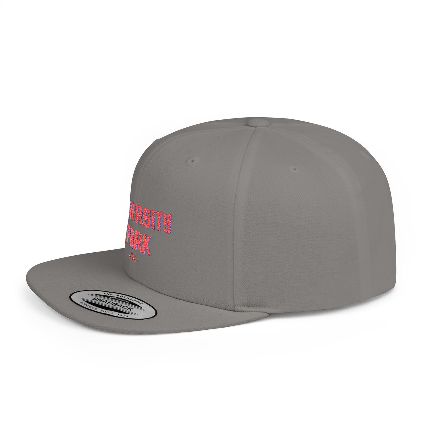 University Park Stylish Flat Bill Snapback Hat with Design, Perfect for Casual Outings, Streetwear, Gifts, Festivals, Everyday Wear