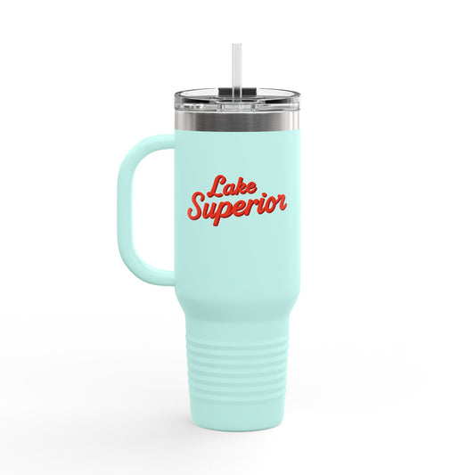 Lake Superior Insulated Travel Mug - Perfect for Outdoor Adventures, Road Trips, Holidays, Escapes, Camping Gear, Hydration on-the-go