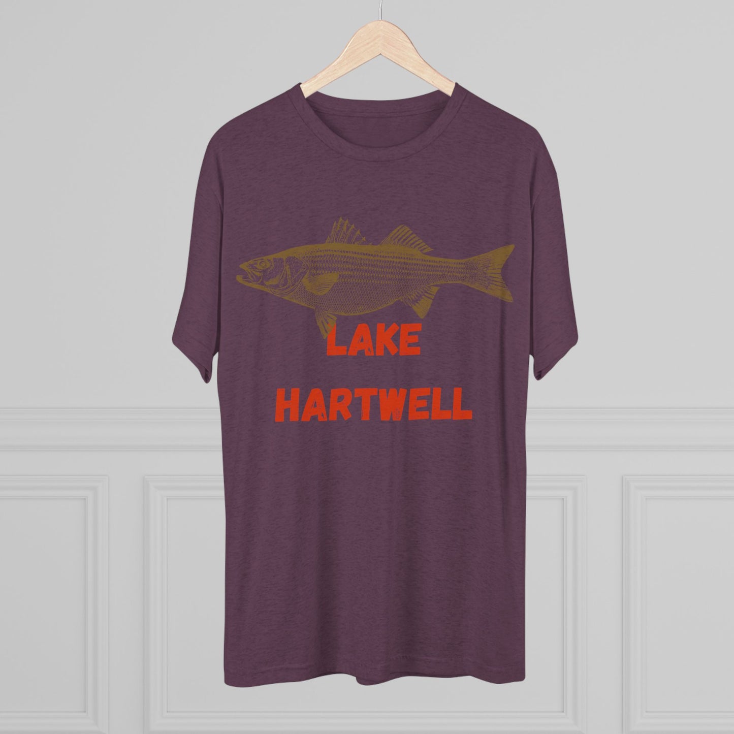 Lake Hartwell Fishing Tee, Unisex Crew Neck Shirt, Summer Lake Apparel, Gift for Fishermen, Outdoor Adventure T-Shirt, Lake House Style