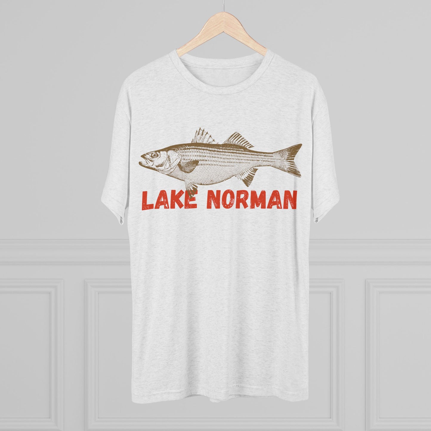Lake Norman Fishing Tee, Unisex Crew Neck Shirt, Summer Lake Apparel, Gift for Fishermen, Outdoor Adventure T-Shirt, Lake House Style