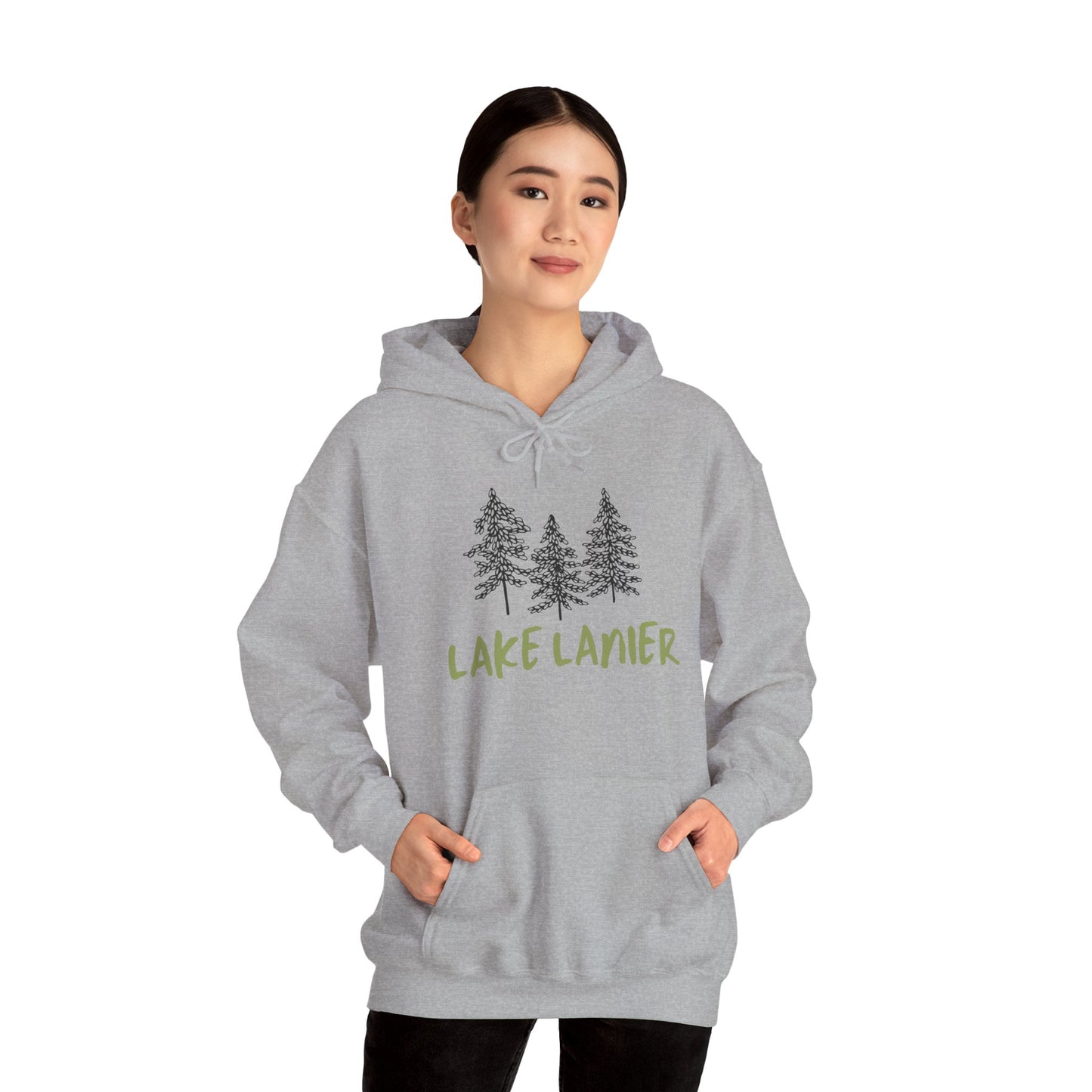 Lake Lanier Hoodie, Cozy Unisex Sweatshirt, Nature Lover Gift, Lake House Apparel, Perfect for Outdoors, Summer Vibes, Travel Wear