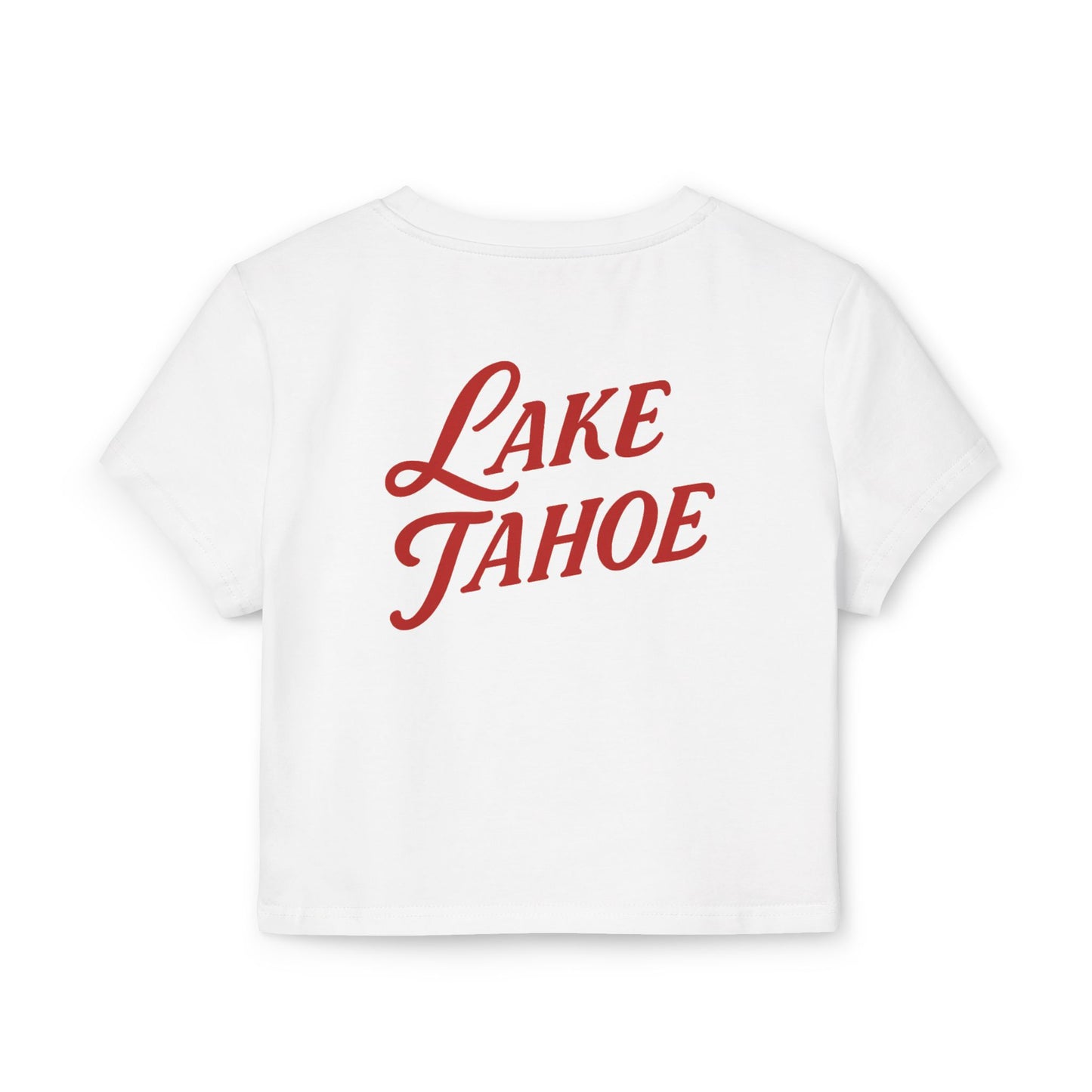 Lake Tahoe Women's Baby Tee - Vintage Style, Lake Lover Shirt, Summer Outfit, Nature Lover Gift, Travel-Inspired Top