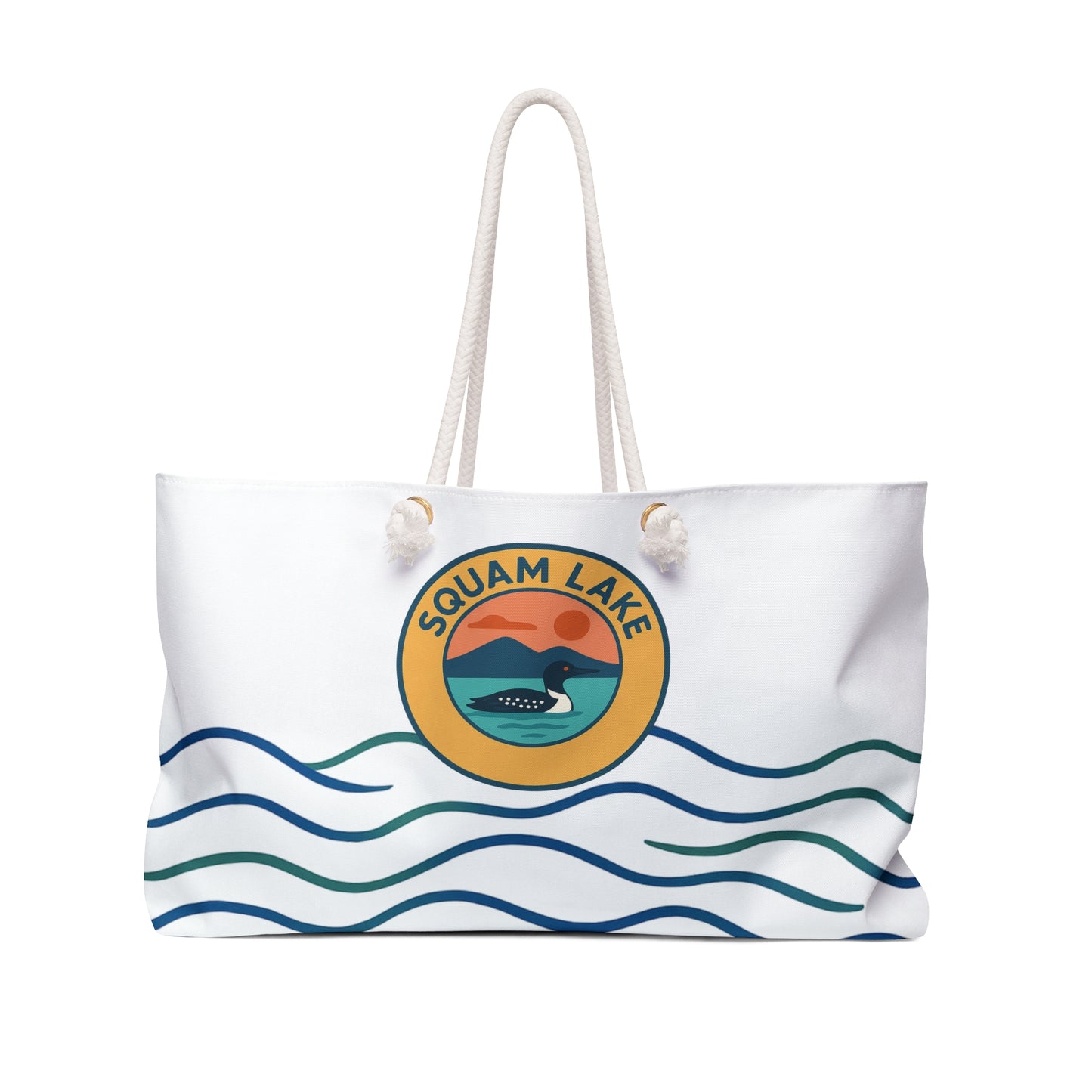 Squam Lake Weekender Bag White
