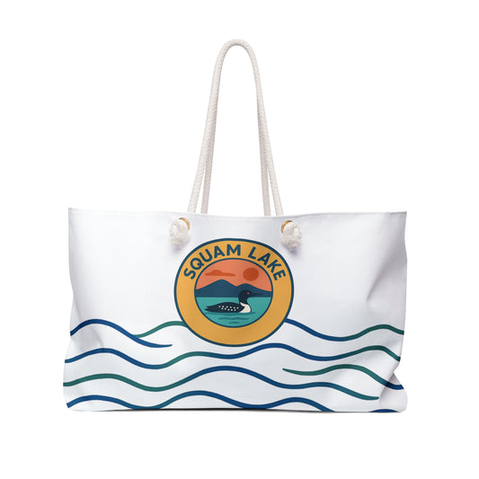 Squam Lake Weekender Bag White