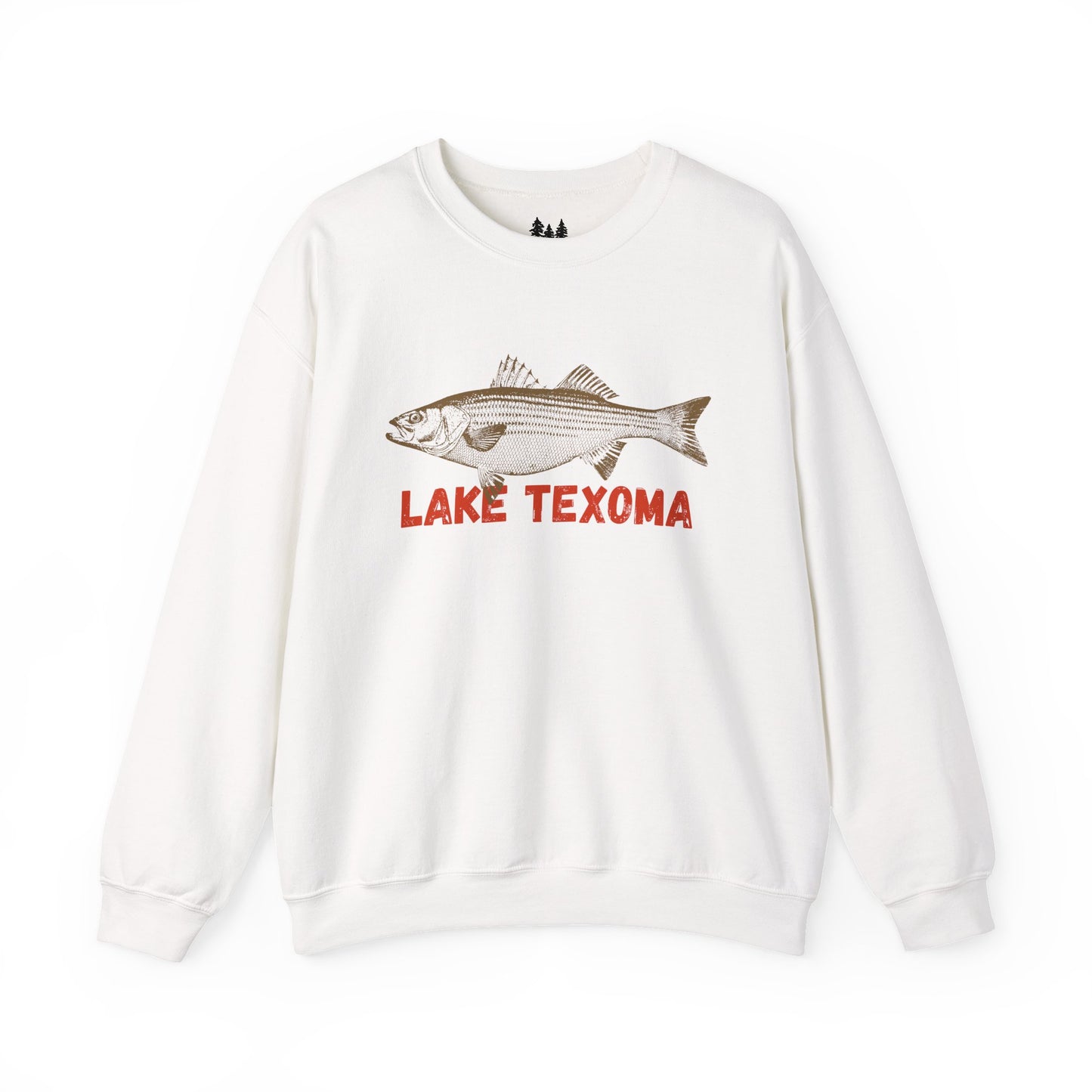 Lake Texoma Fishing Sweatshirt, Unisex Crewneck, Casual Wear, Gift for Fishermen, Outdoor Apparel, Lake House Cozy