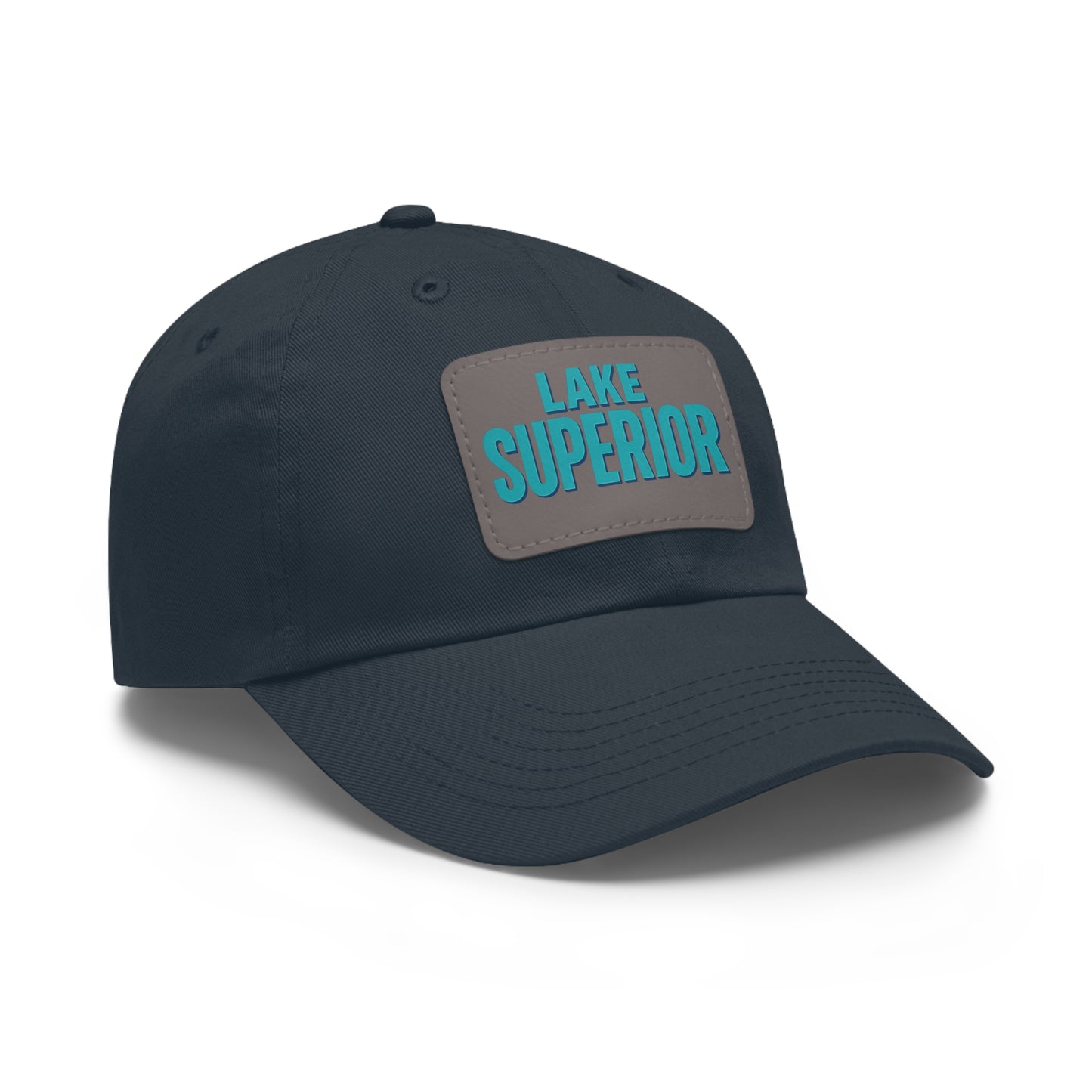 Lake Superior Dad Hat with Leather Patch (Rectangle)