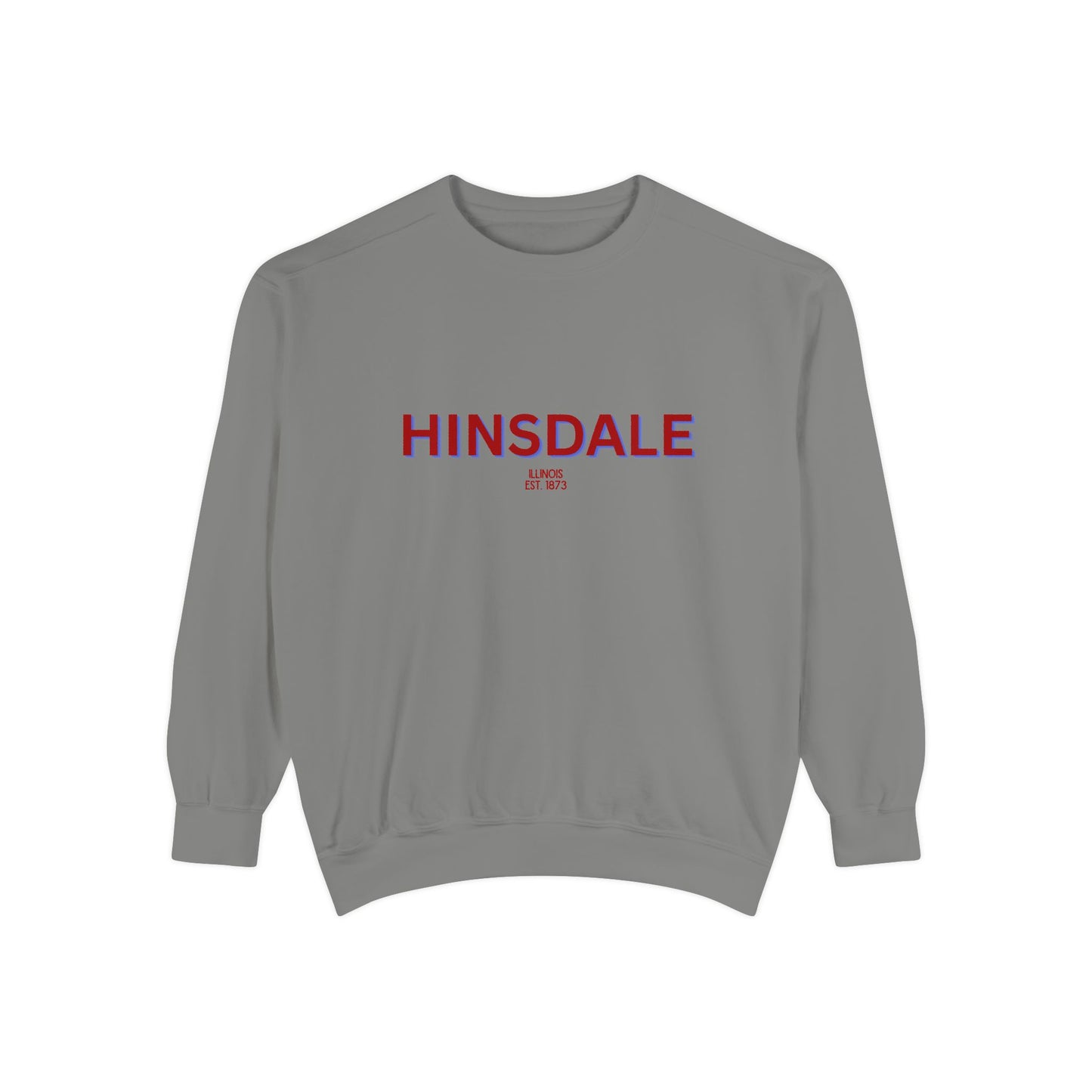 Hinsdale Unisex Garment-Dyed Sweatshirt | Cozy Fashion, Perfect for Casual Outings, Gifts, Fall & Winter Style, Everyday Comfort