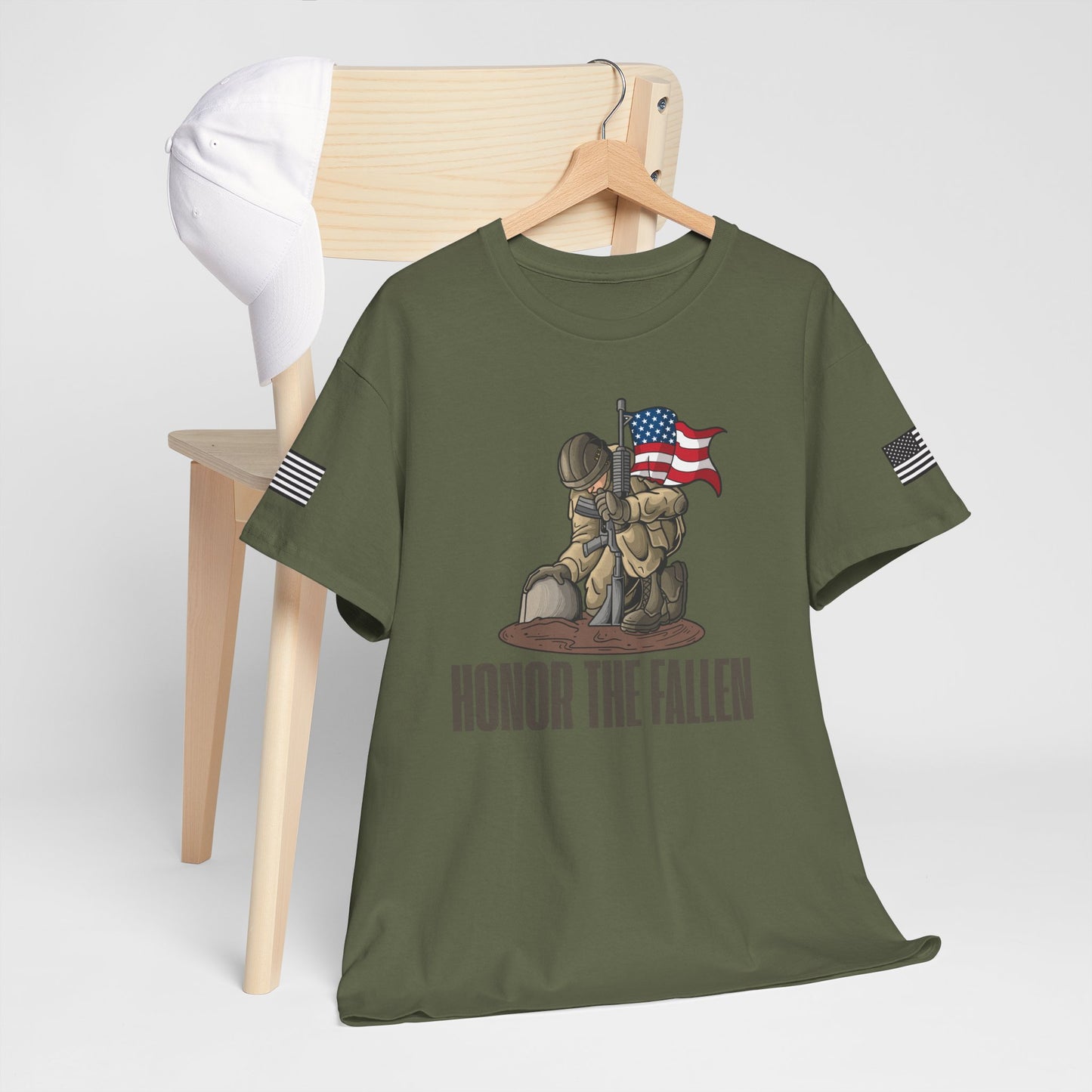 Honor the Fallen Unisex Heavy Cotton Tee, Memorial T-Shirt, Veteran Tribute Shirt, Patriotic Apparel, Independence Day Gift, Honor [...]