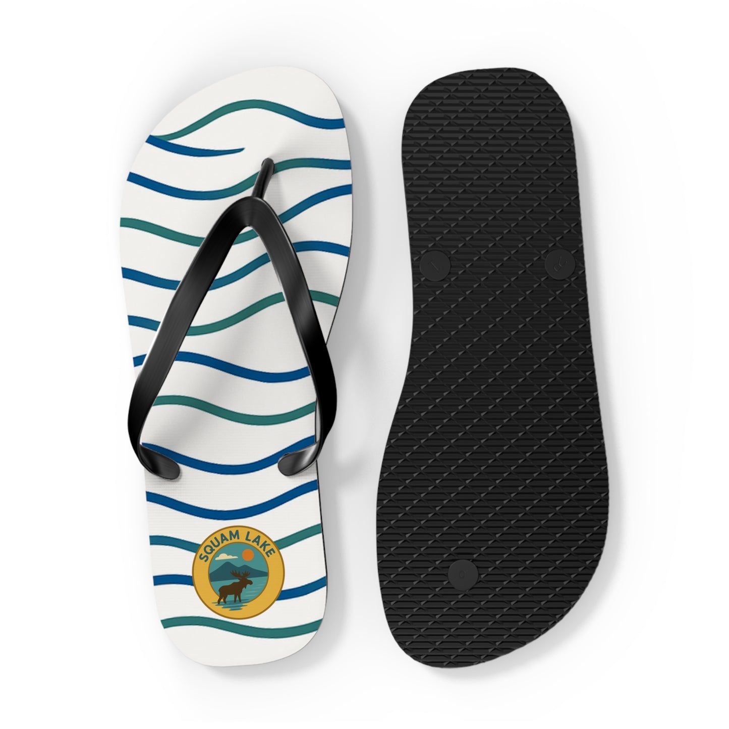 Beachy Vibes Flip Flops - Summer Sandals, Poolside Footwear, Vacation Essentials, Casual Summer Shoes, Beach Accessories