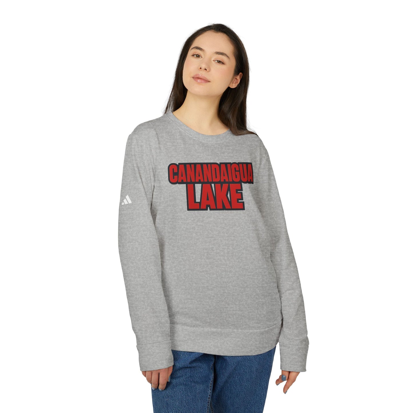 Canandaigua Lake Adidas Unisex Fleece Crewneck Sweatshirt
