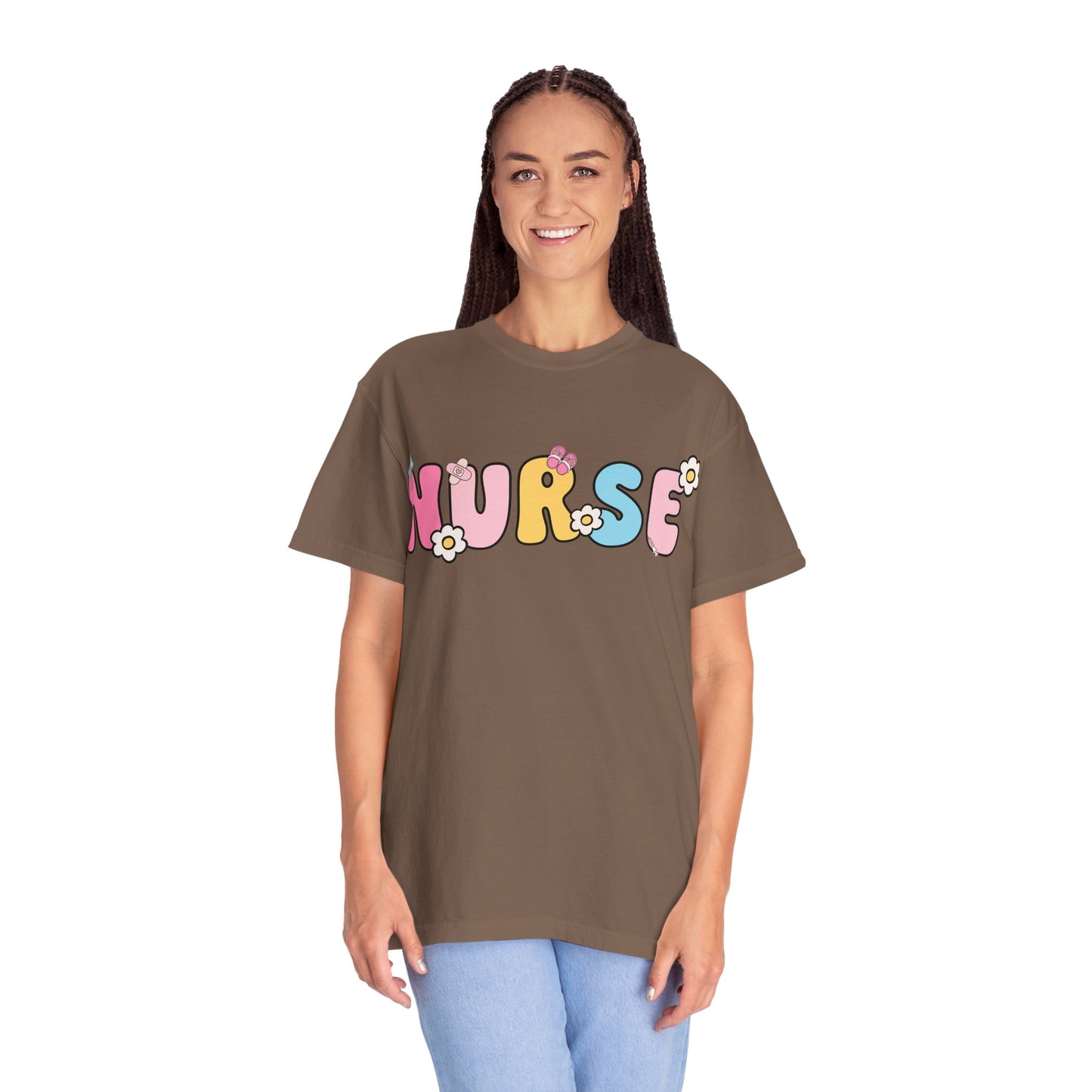 Playful Nurse T-Shirt - Fun Gift for Healthcare Workers, Floral Design, Birthday Present, Nurse Appreciation Week, Casual Wear