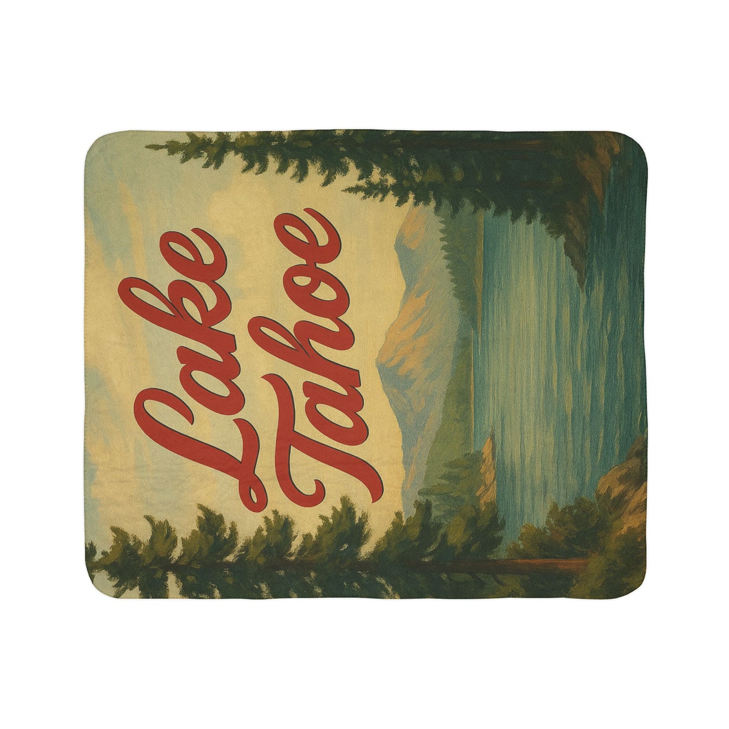 Lake Tahoe Fleece Sherpa Blanket