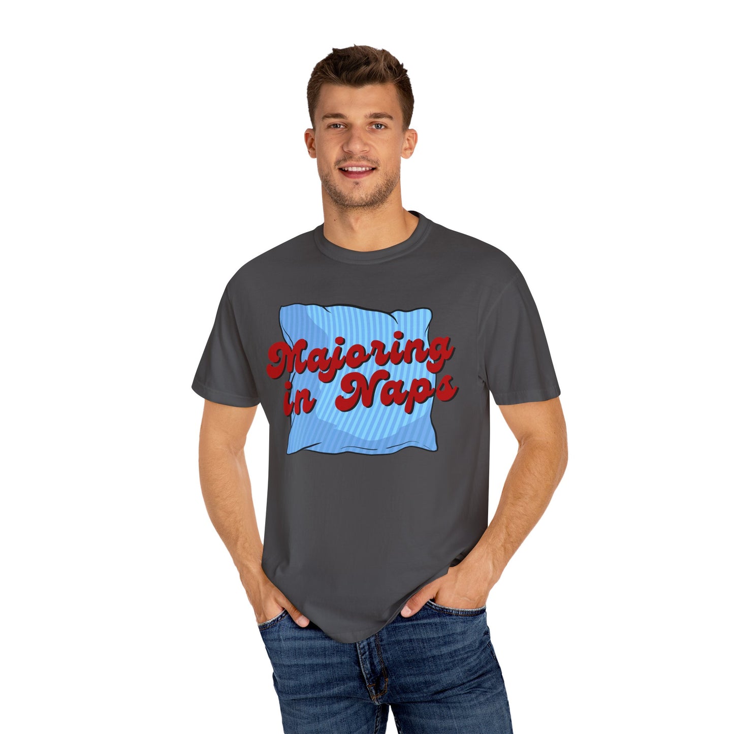 Majoring In Naps T-Shirt, Fun Sleep Shirt, Gift for Nap Lovers, Relaxation Tee, Casual Lounge Wear