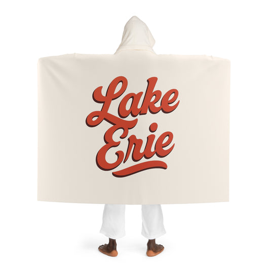 Lake Erie Cozy Hooded Sherpa Fleece Blanket - Perfect for Chilly Evenings, Movie Nights, Cozy Home Décor, Gifts for Her, Winter Snuggles