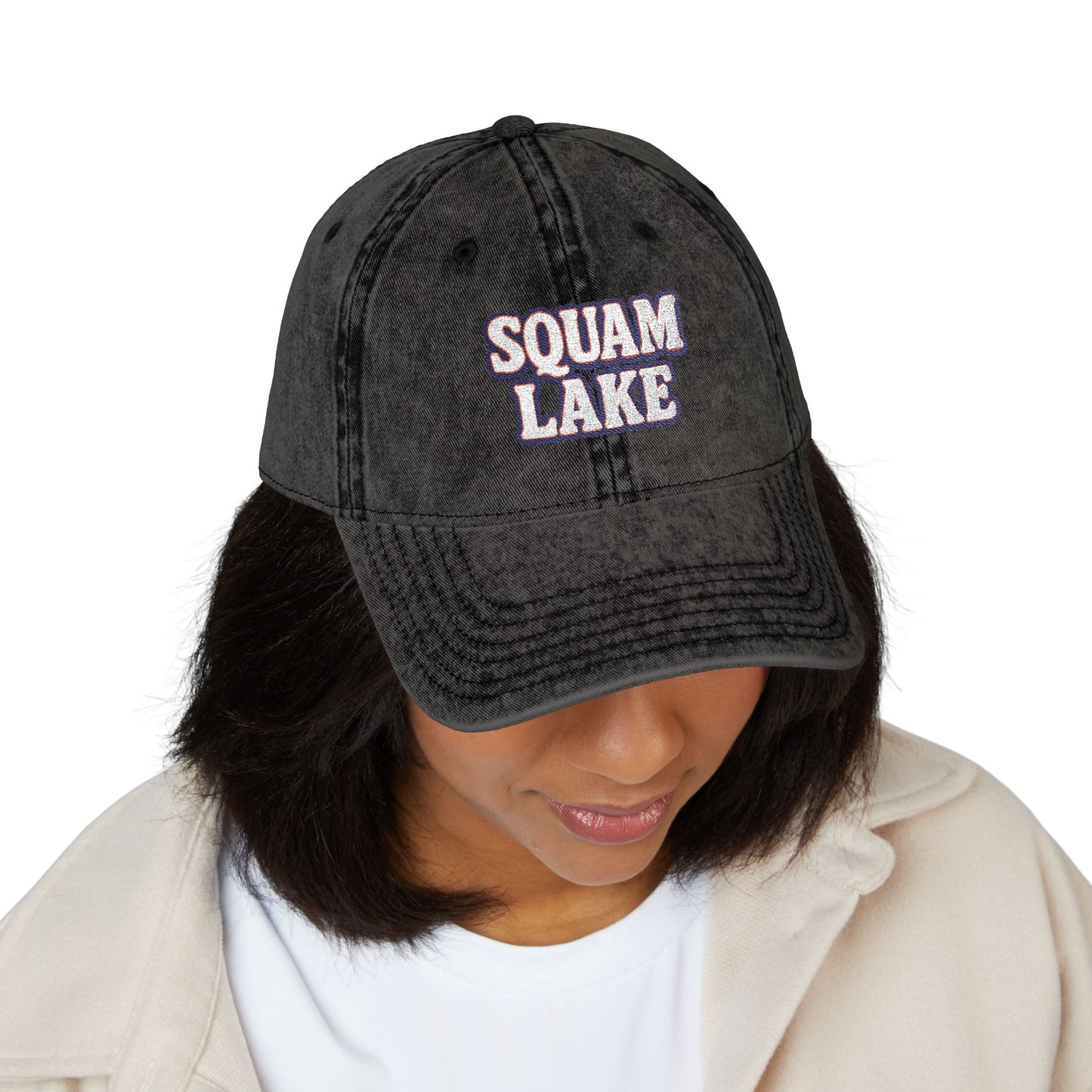 Squam Lake Vintage Cap (Embroidery)