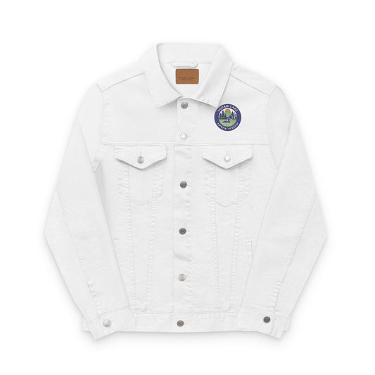 Unisex Embroidered Denim Jacket - Trendy Fall Fashion, Casual Layering, Everyday Wear, Stylish Gift, Unique Statement Piece