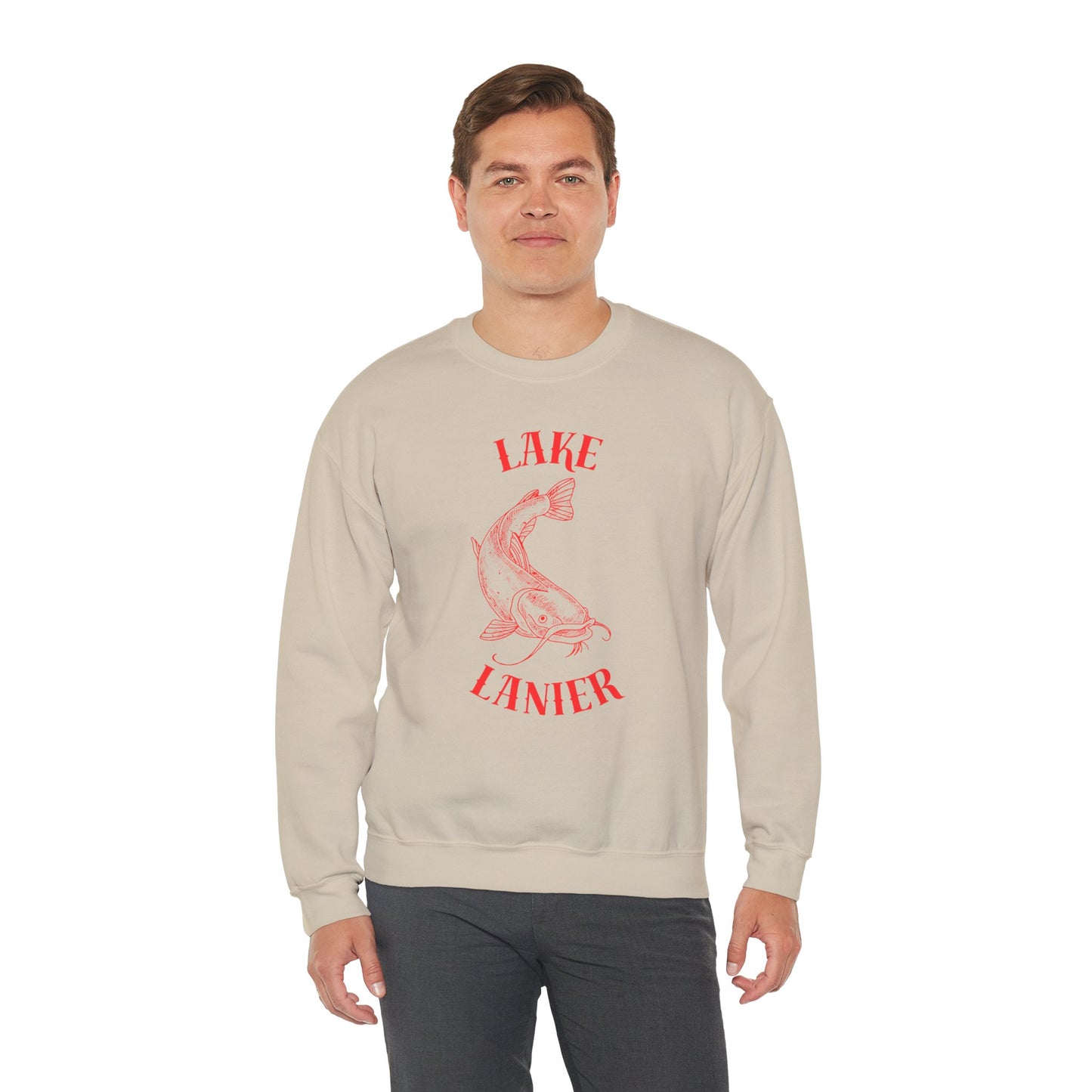 Lake Lanier Sweatshirt | Unisex Heavy Blend™ Crewneck | Perfect for Lake Lovers, Cozy Gift for Outdoors Enthusiasts, Relaxed Style for